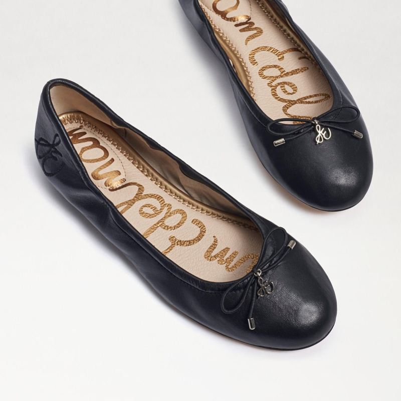 Sam Edelman Felicia Ballet Flat-Black Leather