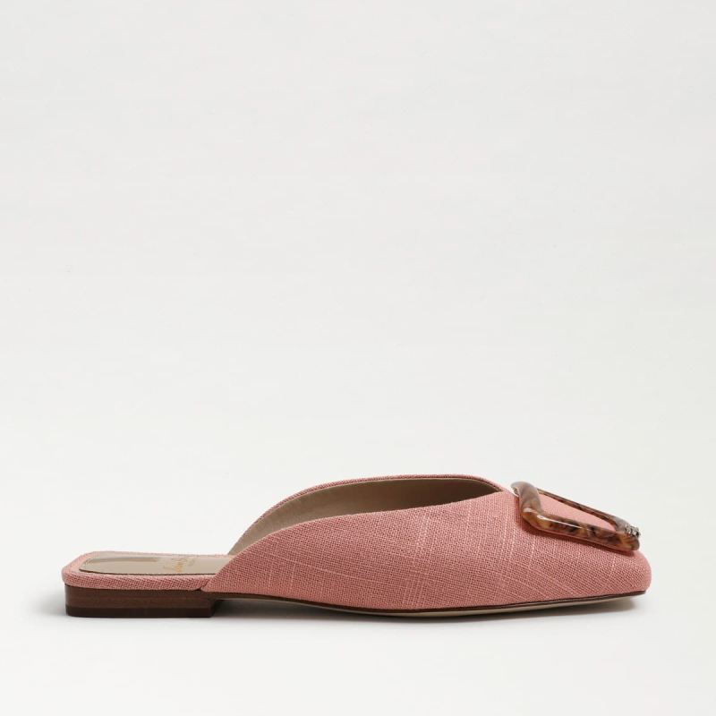 Sam Edelman Lavina Buckle Mule-Canyon Clay Linen