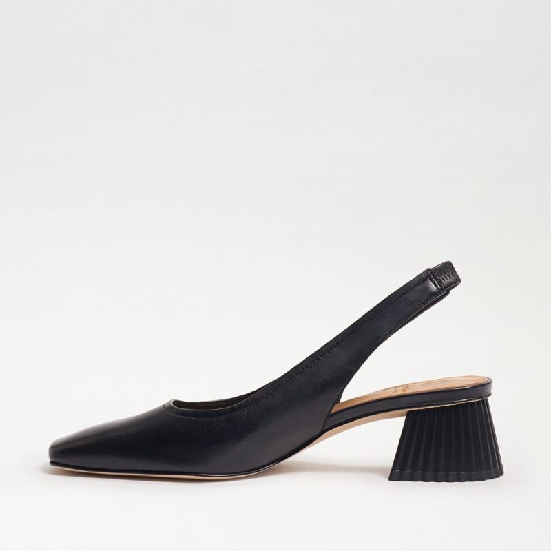 Sam Edelman Toren Block Heel Square Toe-Black