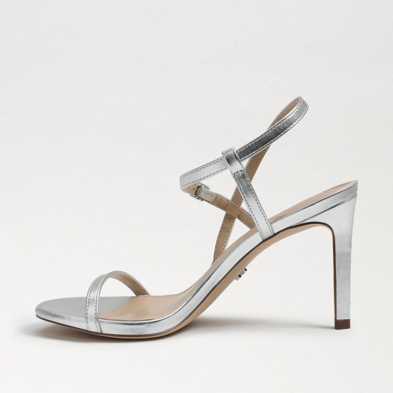 Sam Edelman Doran Strappy Heeled Sandal-Soft Silver