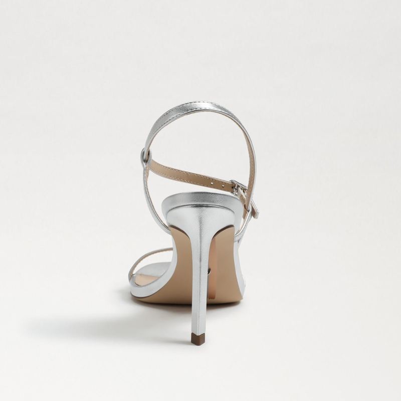 Sam Edelman Doran Strappy Heeled Sandal-Soft Silver