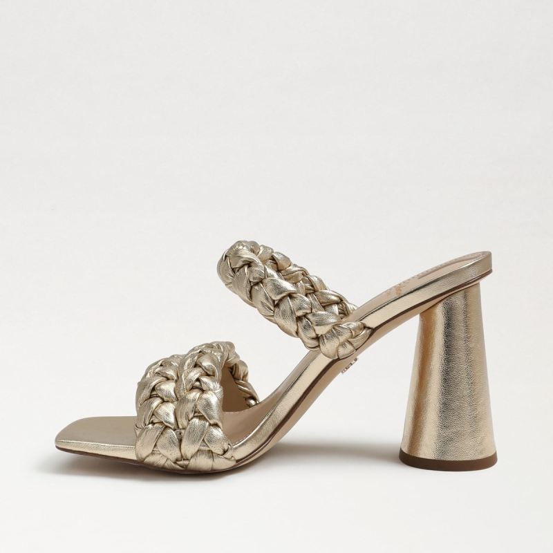 Sam Edelman Kendra Block Heel Mule-Gold Leaf Leather