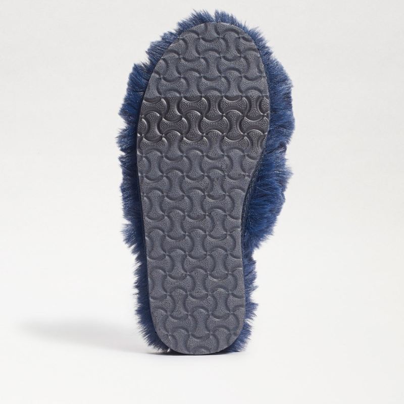 Sam Edelman Jeane Criss Cross Slipper-Bright Navy