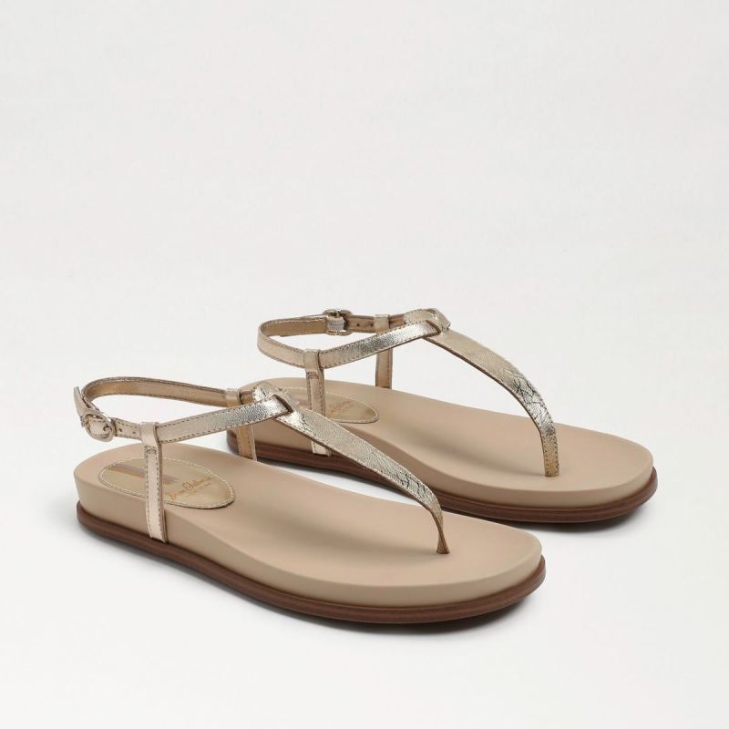 Sam Edelman Naomi Thong Sandal-Gold Leaf Leather Sam Edelman Naomi Thong Sandal-Gold Leaf Leather