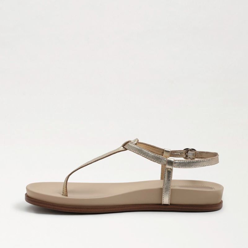 Sam Edelman Naomi Thong Sandal-Gold Leaf Leather