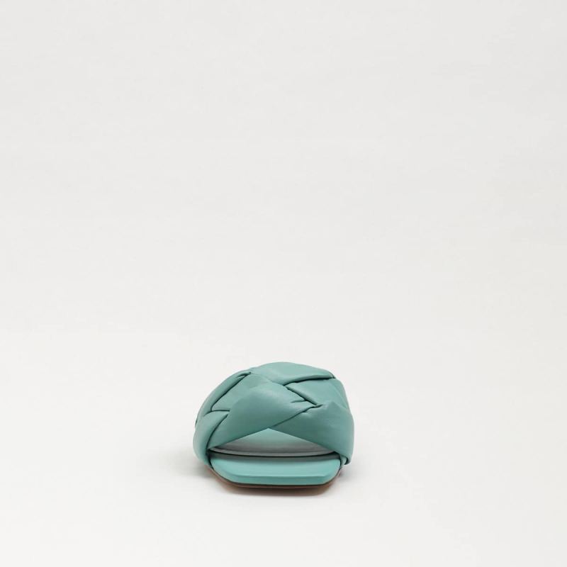 Sam Edelman Dawson Slide Sandal-Rio Blue Leather
