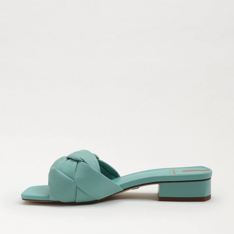 Sam Edelman Dawson Slide Sandal-Rio Blue Leather
