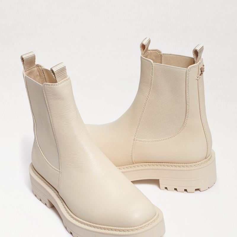 Sam Edelman Laguna Chelsea Boot-Modern Ivory Leather