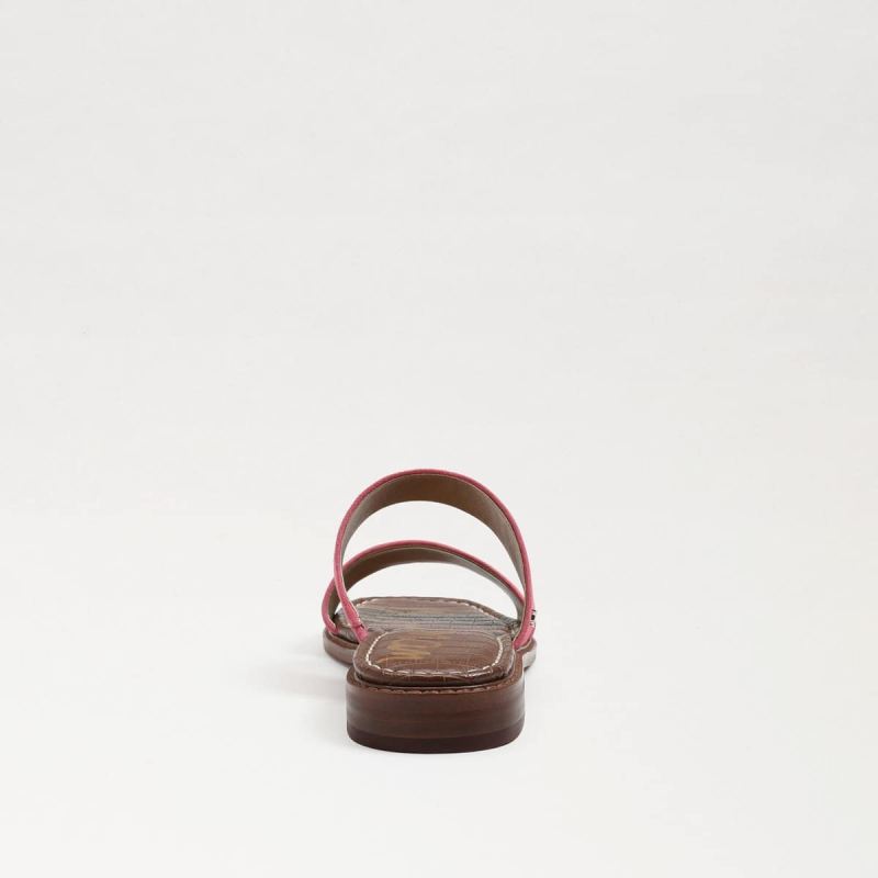 Sam Edelman Haydee Stitch Slide Sandal-Carmine Rose Suede