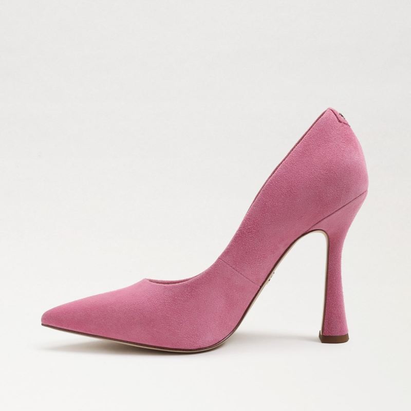 Sam Edelman Antonia Pointed Toe Pump-Pink Confetti Suede