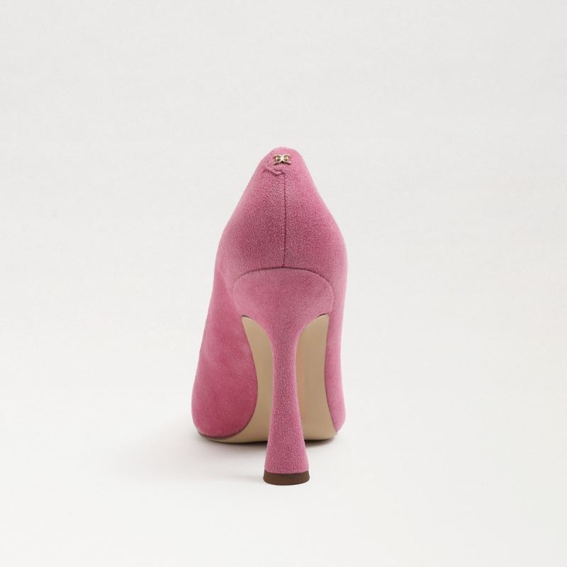 Sam Edelman Antonia Pointed Toe Pump-Pink Confetti Suede