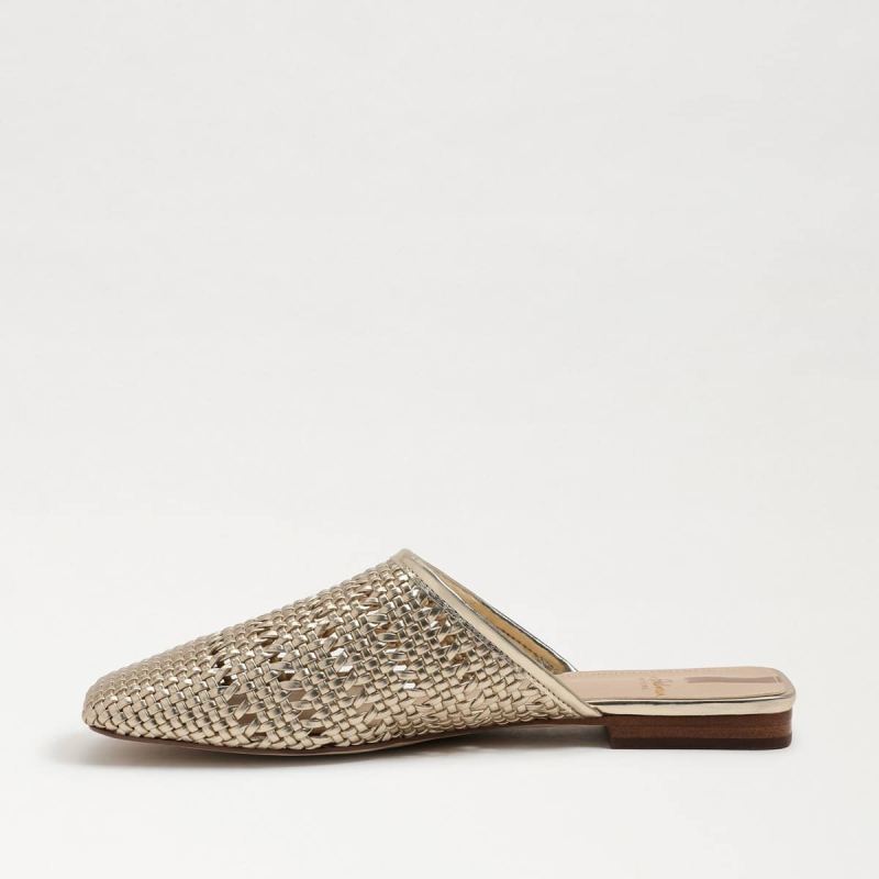 Sam Edelman Leona Mule-Gold Leaf Woven