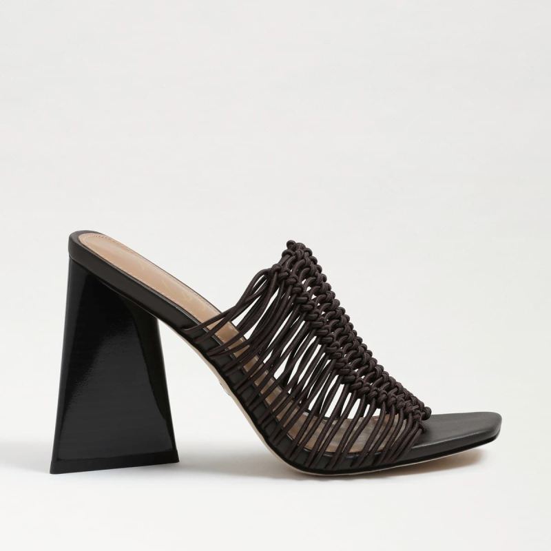 Sam Edelman Laurette Block Heel Mule-Caviar Brown