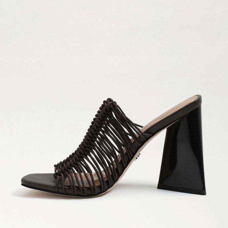 Sam Edelman Laurette Block Heel Mule-Caviar Brown