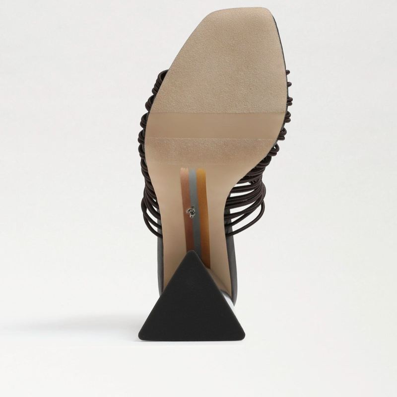 Sam Edelman Laurette Block Heel Mule-Caviar Brown