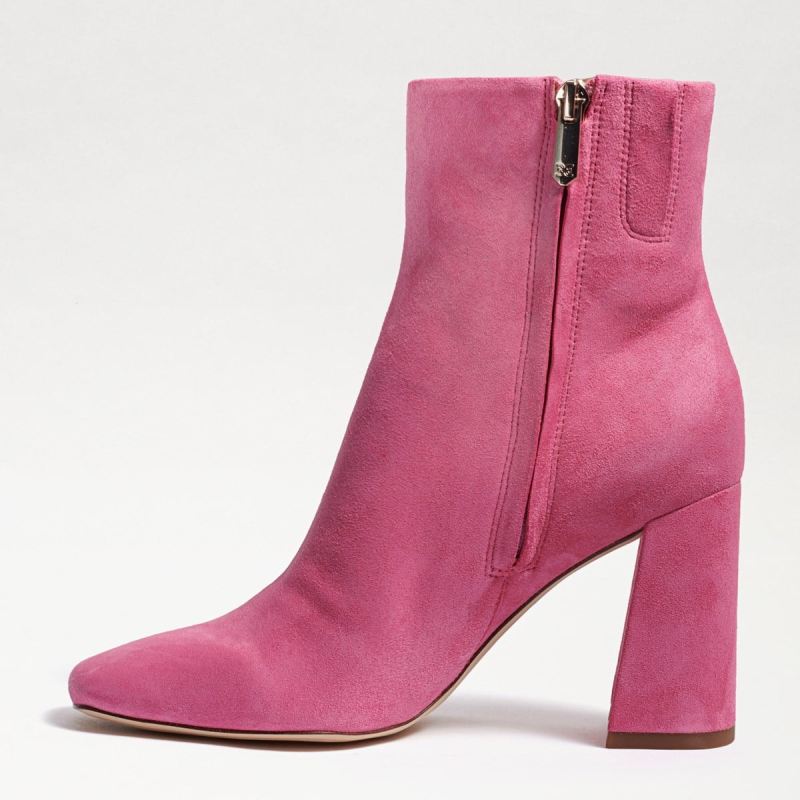 Sam Edelman Codie Ankle Bootie-Pink Confetti Suede