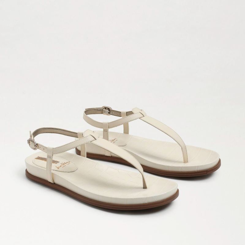 Sam Edelman Naomi Thong Sandal-Modern Ivory Leather - Click Image to Close