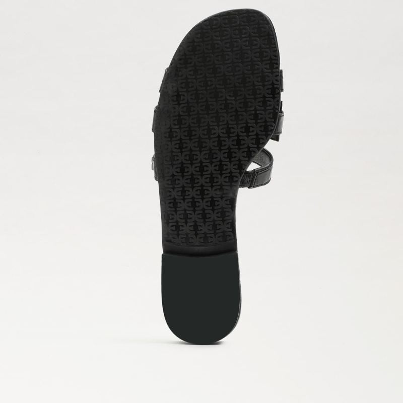 Sam Edelman Bay Slide Sandal-Black Croc