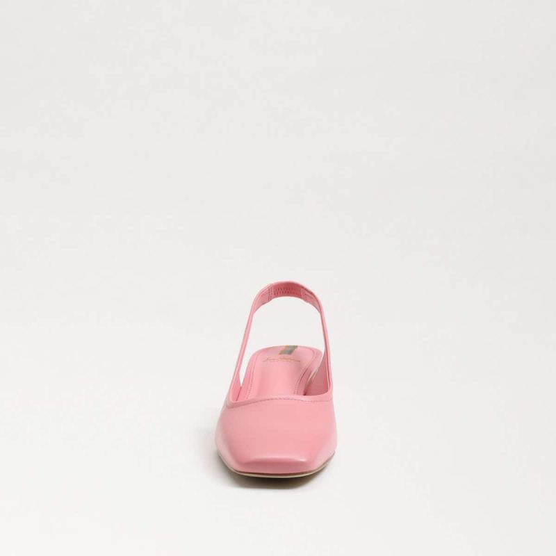 Sam Edelman Toren Block Heel Square Toe-Cactus Flower Leather