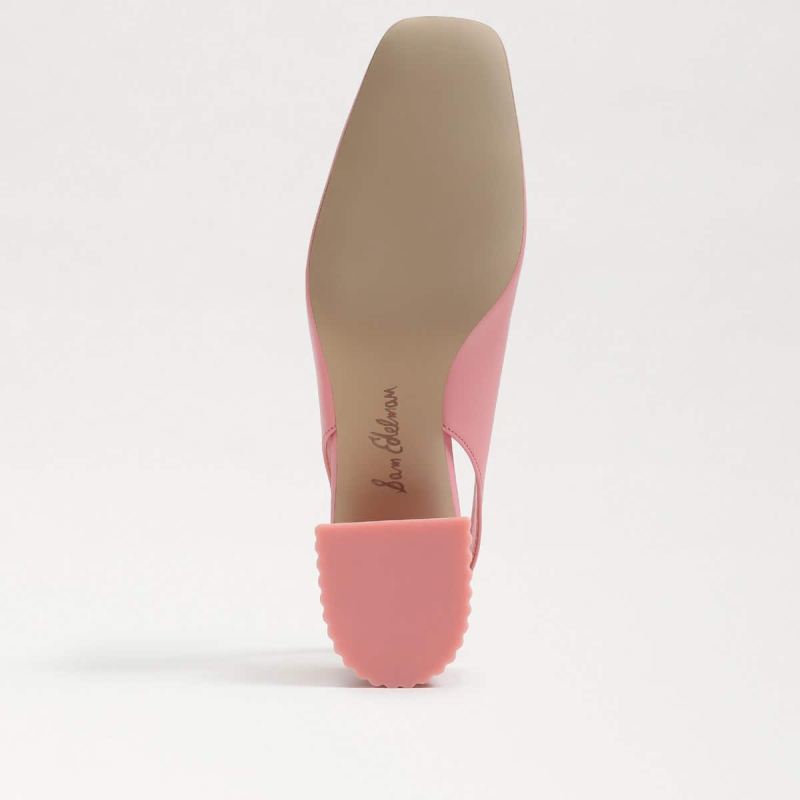 Sam Edelman Toren Block Heel Square Toe-Cactus Flower Leather