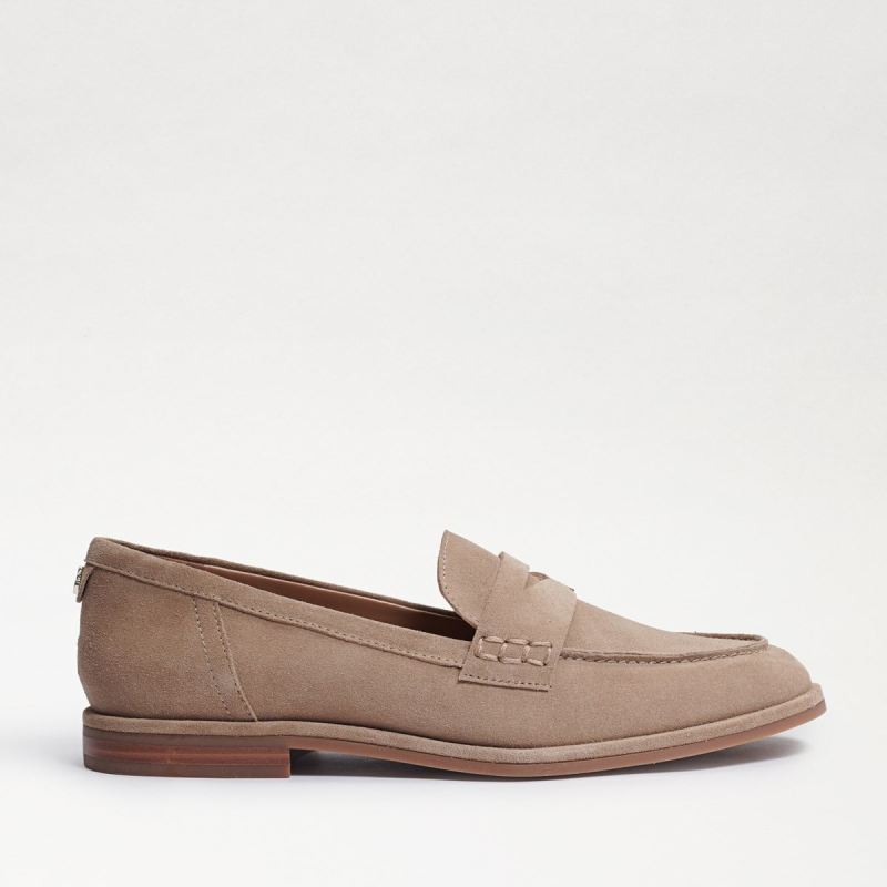 Sam Edelman Birch Penny Loafer-Warm Sand Suede