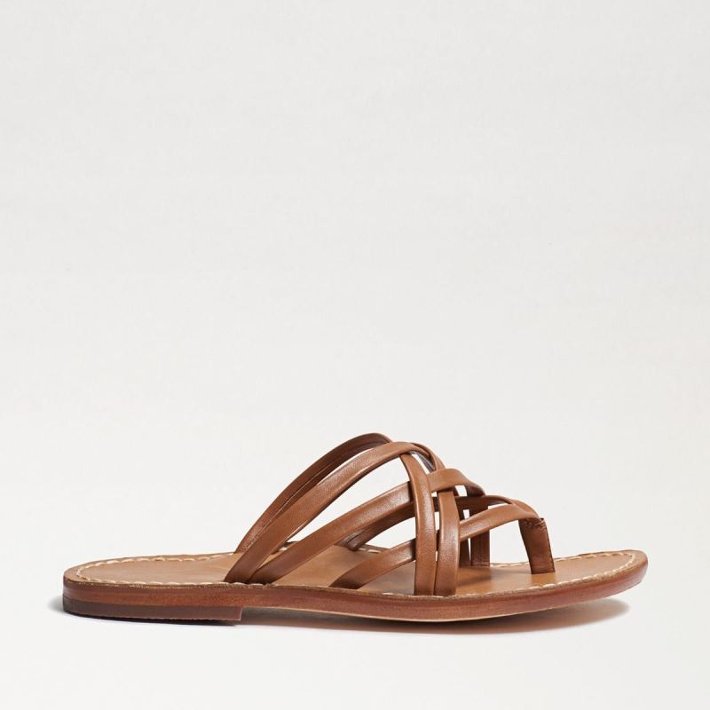 Sam Edelman Marinea Strappy Slide Sandal-Saddle Leather