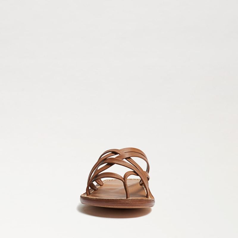 Sam Edelman Marinea Strappy Slide Sandal-Saddle Leather