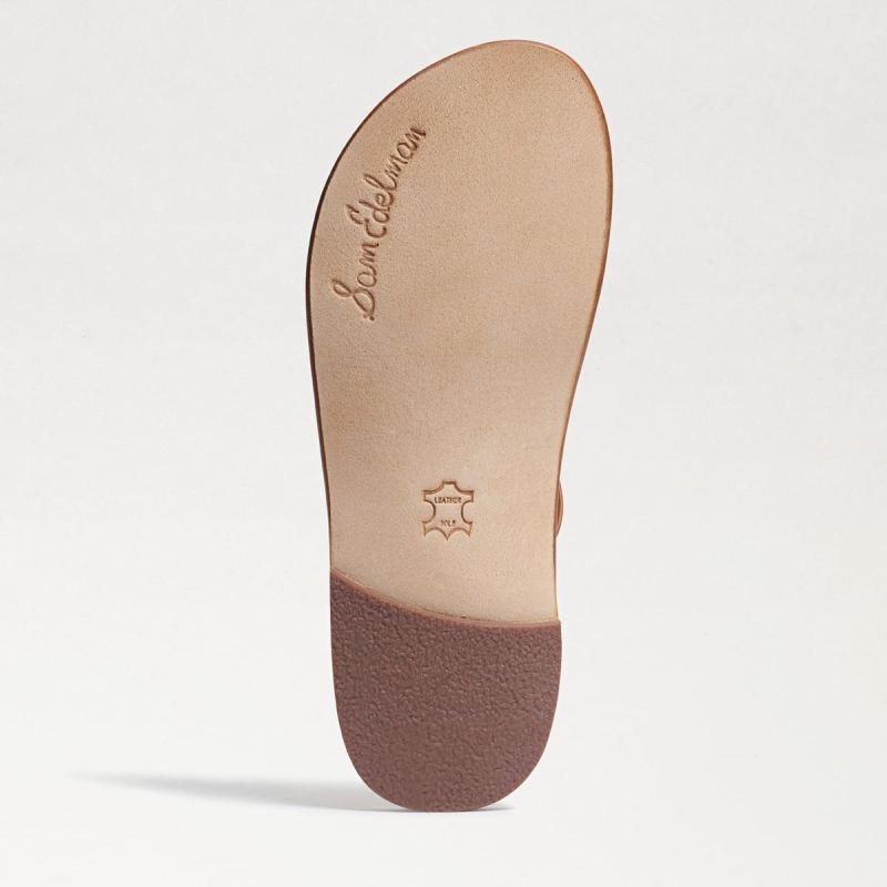 Sam Edelman Marinea Strappy Slide Sandal-Saddle Leather