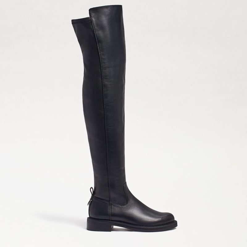 Sam Edelman Narisa Over The Knee Boot-Black Leather