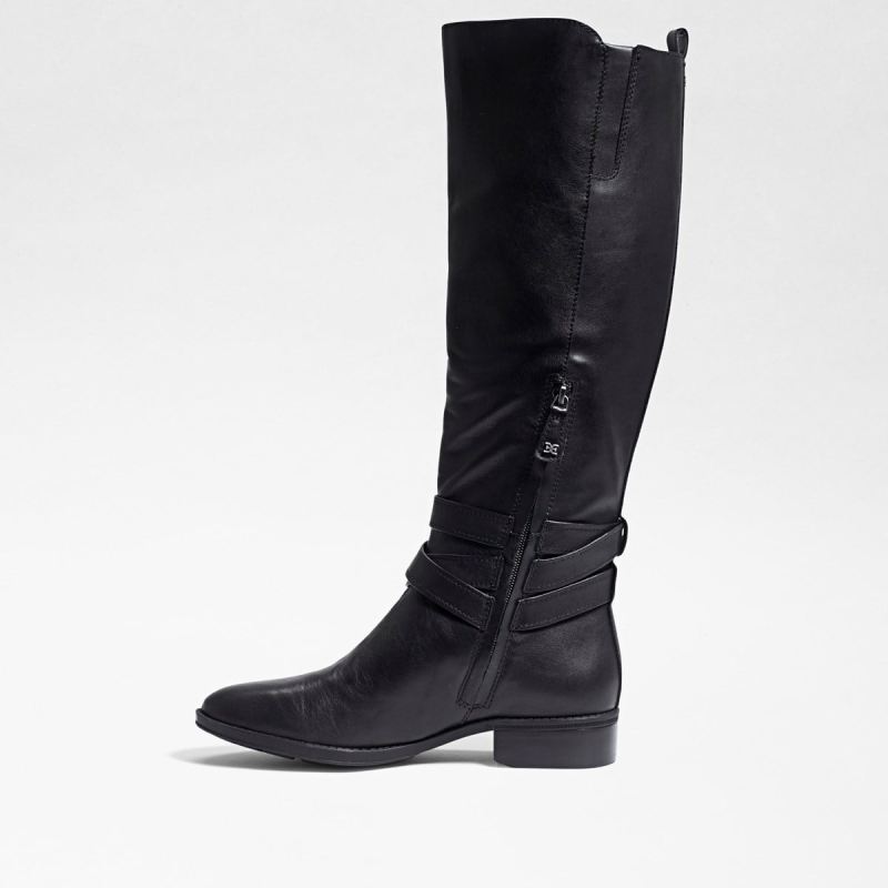 Sam Edelman Pansy Wide Calf Boot-Black Leather