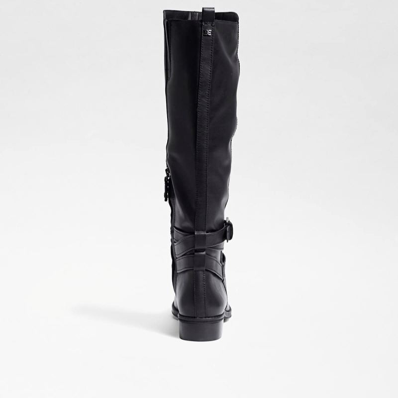 Sam Edelman Pansy Wide Calf Boot-Black Leather