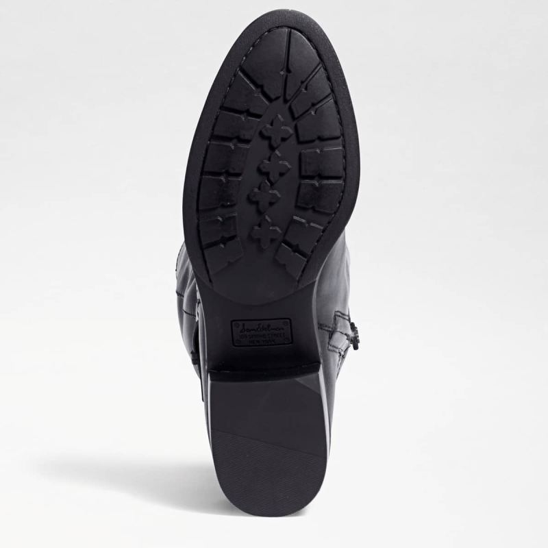 Sam Edelman Pansy Wide Calf Boot-Black Leather