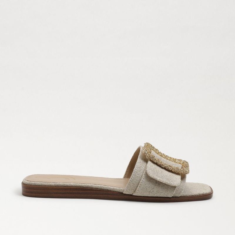 Sam Edelman Inez Slide Sandal-Natural Burlap