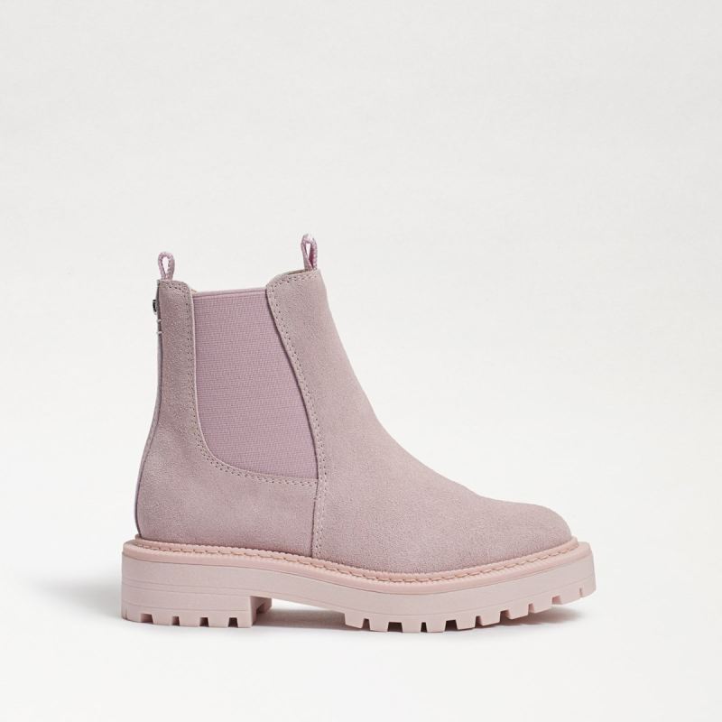 Sam Edelman Laguna Kids Chelsea Boot-Light Lilac Suede