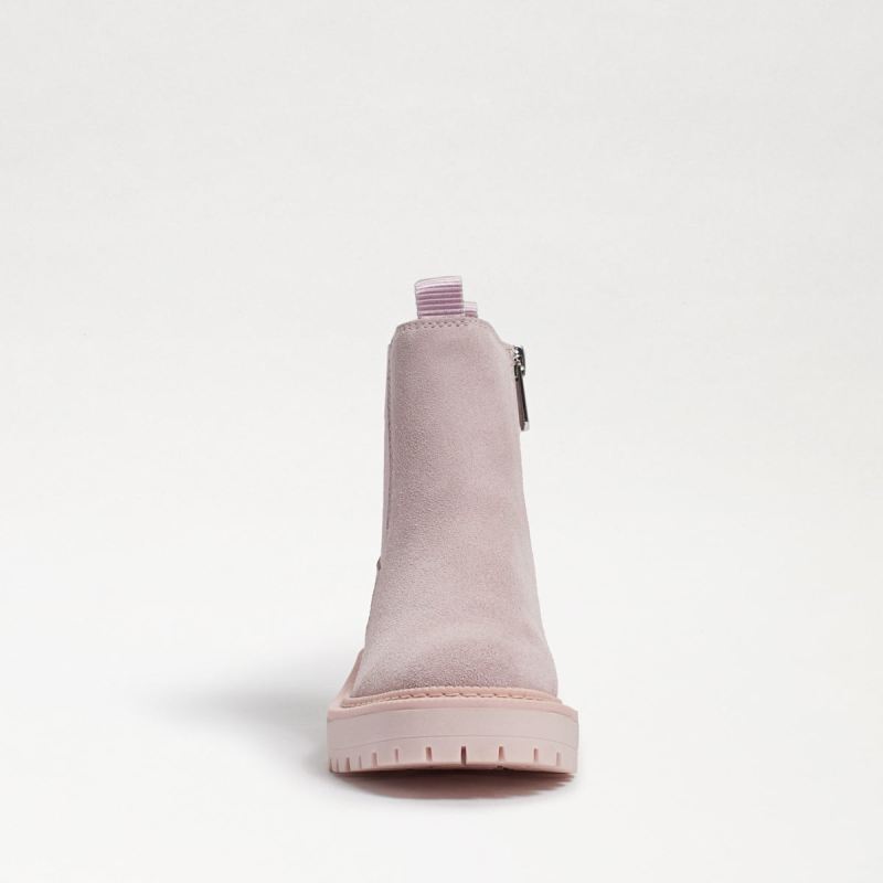 Sam Edelman Laguna Kids Chelsea Boot-Light Lilac Suede