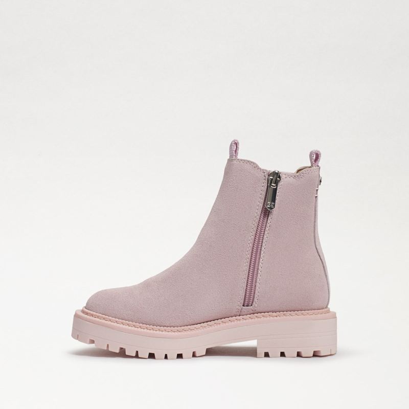 Sam Edelman Laguna Kids Chelsea Boot-Light Lilac Suede