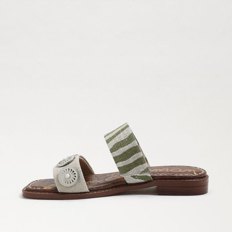Sam Edelman Hera Slide Sandal-Soft Fern/ Natural