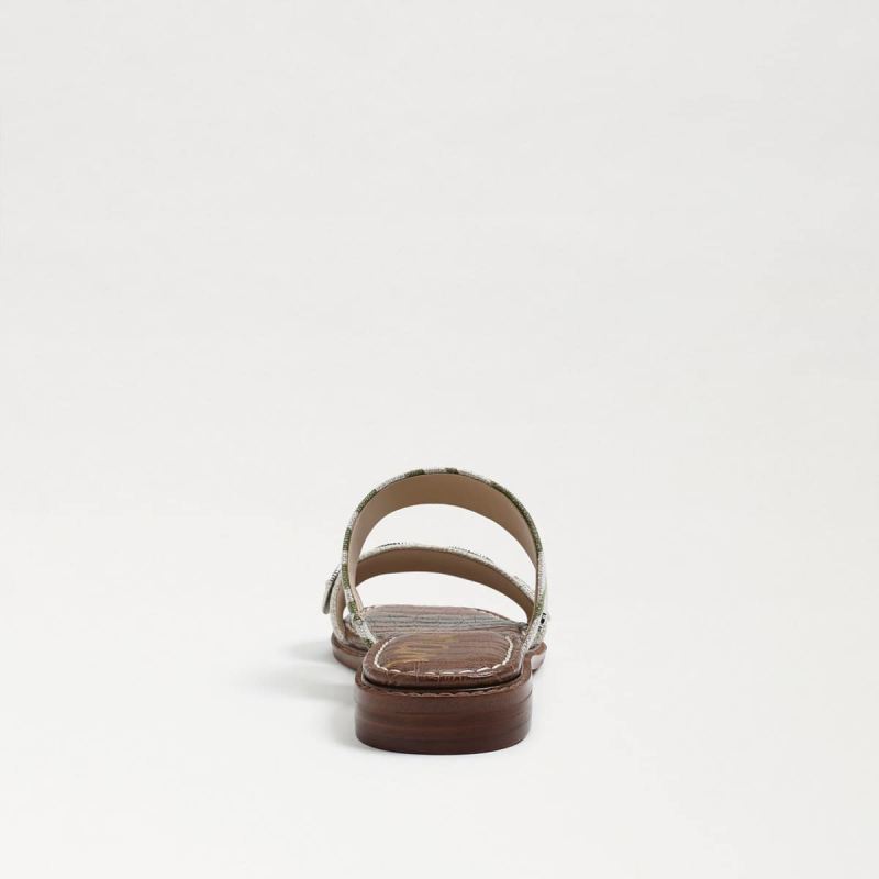 Sam Edelman Hera Slide Sandal-Soft Fern/ Natural