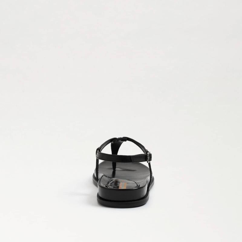 Sam Edelman Naomi Thong Sandal-Black Leather