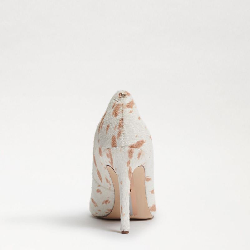 Sam Edelman Hazel Pointed Toe Heel-Natural/Ivory Brahma