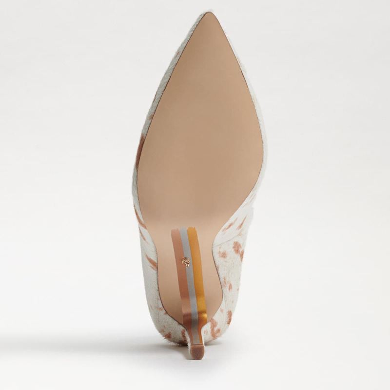 Sam Edelman Hazel Pointed Toe Heel-Natural/Ivory Brahma