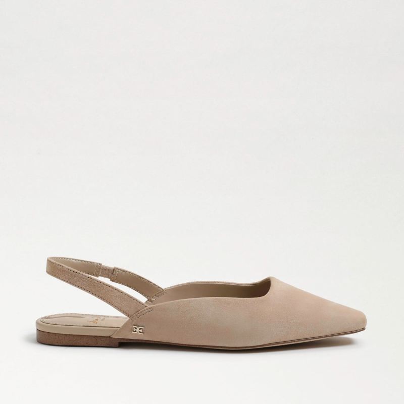 Sam Edelman Connell Slingback Flat-Cappuccino Suede