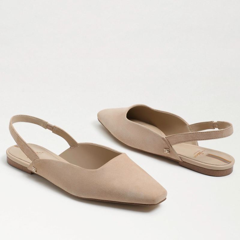 Sam Edelman Connell Slingback Flat-Cappuccino Suede