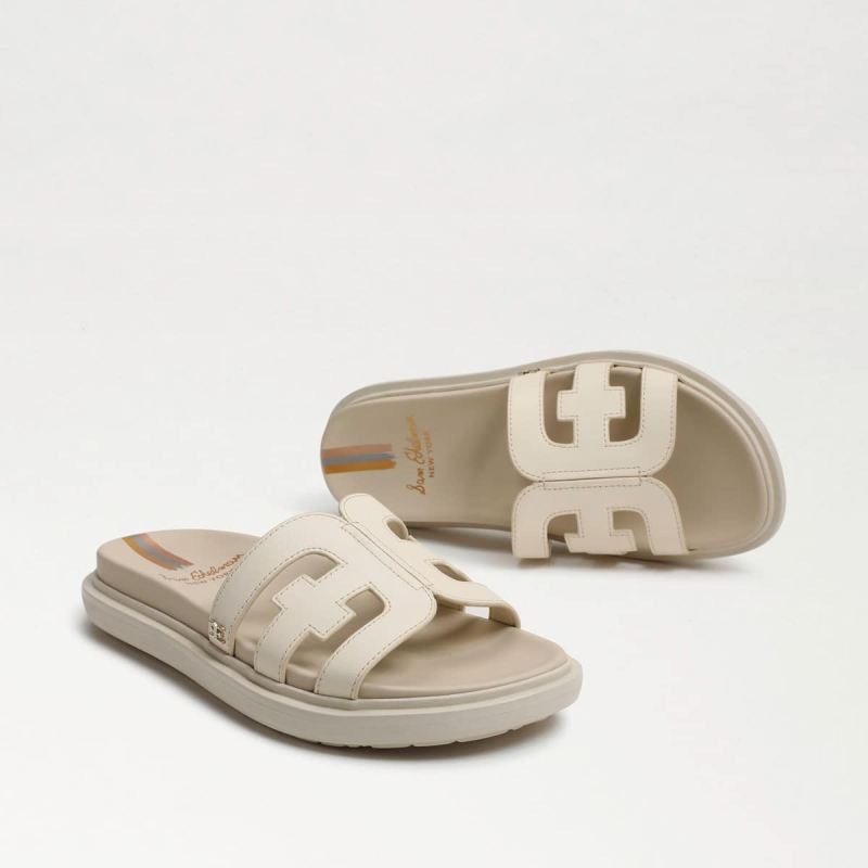 Sam Edelman Valeri Slide Sandal-Modern Ivory Leather
