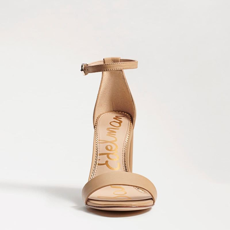 Sam Edelman Yaro Block Heel Sandal-Soft Beige Leather