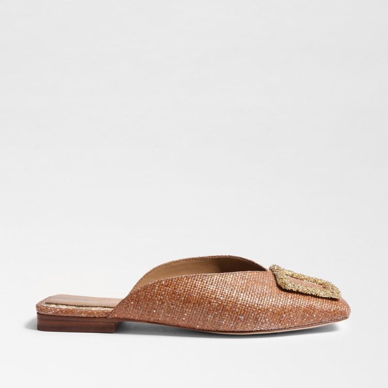 Sam Edelman Lavina Buckle Mule-Cuoio Weave