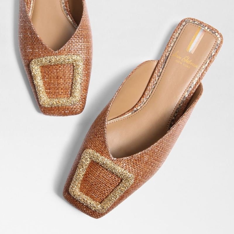 Sam Edelman Lavina Buckle Mule-Cuoio Weave