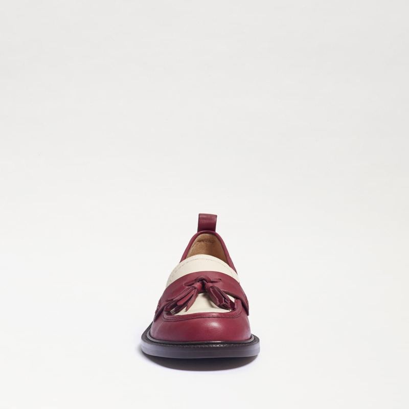 Sam Edelman Caylia Loafer-Bordeaux/Modern Ivory Leather