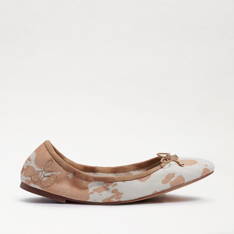 Sam Edelman Felicia Ballet Flat-Natural/Ivory Brahma