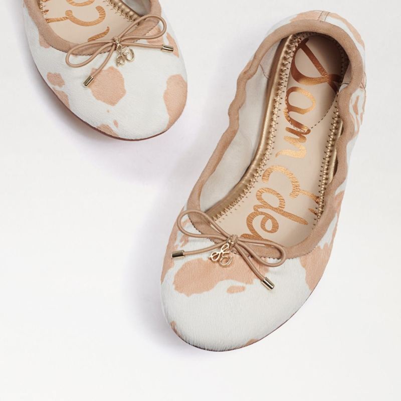 Sam Edelman Felicia Ballet Flat-Natural/Ivory Brahma